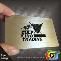 China supplier high quality brushed metal business cards